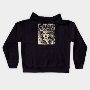 Medusa The gorgon In greek mythology Kids Hoodie